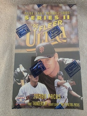 1996 Fleer Ultra Baseball Series 2 Retail Jumbo Box SEALED 20 Packs Thunderclap