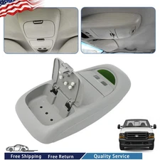 Gray Overhead Console Assembly Fit 02-04 Ford F250 F350 F450 F550 Super Duty