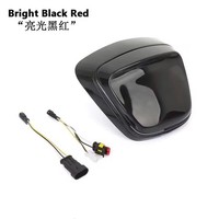 Motorrad ZubehöR RüCkleuchten Heck- RüCklicht Bremslicht Schwarz Rot