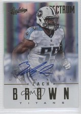 2012 Panini Absolute Rookie Spectrum Gold Auto 284/299 Zach Brown #197 Auto 0c2