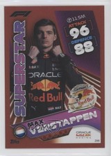 2022 Topps F1 Turbo Attax Superstars Red Max Verstappen #299 0n2t