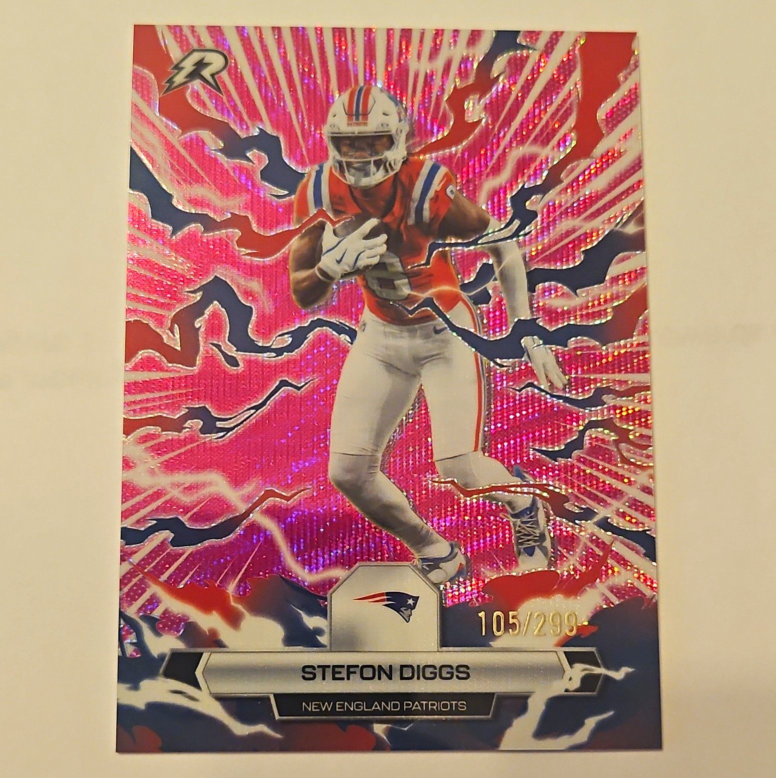 Topps Resurgence Stefon Diggs #67 Patriots Magenta Surge Refractor 105/299