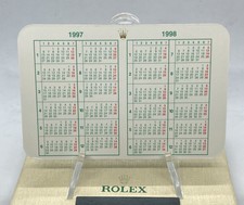 Genuine Rolex calendar card 1997-1998 Day-Date Sea Dweller Submariner GMT Vintge