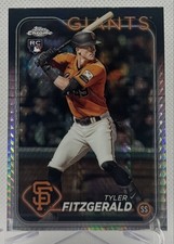 2024 Topps Chrome - Tyler Fitzgerald #131 Prism Refractor (RC)
