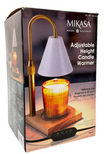 Mikasa Home Accents Adjustable Height Candle Warmer w/ 50w Halogen Bulb, WHT