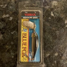Vibrax Minnow Spin 1/4OZ  Blue Fox 2 NEW Sealed VMS-5 S Silver NOS