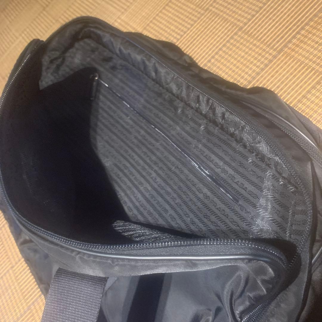 PRADA Boston bag large capacity triangular logo p… - image 10