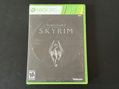 The Elder Scrolls V: Skyrim  (Xbox 360) *FIRST PRINT CANVAS MAP! Excellent!