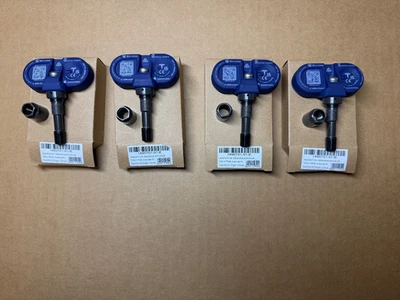 Set of 4 NEW OEM Tesla Model 3 S X Y Bluetooth TPMS Sensor with Nut 1490701-01-E - Image 1 of 4