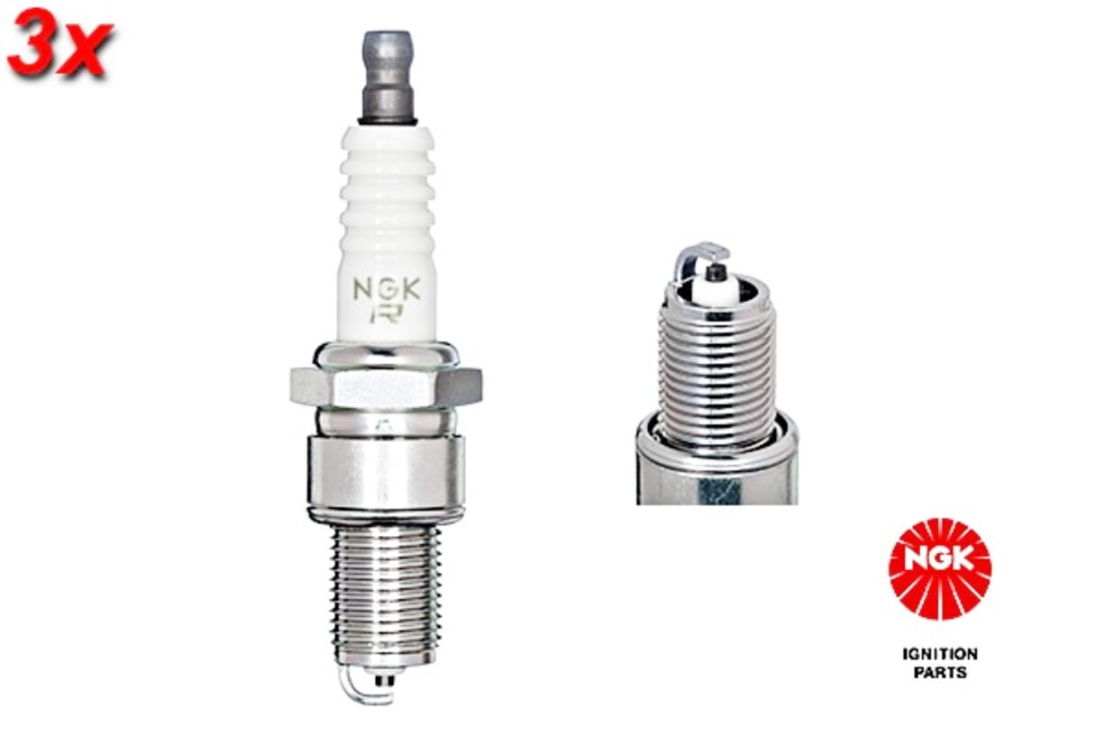 NGK 3x Spark Plug For NISSAN Patrol Gr IV 88-98 MS851402