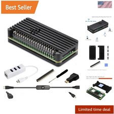 Raspberry Pi Zero 2 W Case Kit with Raspberry Pi Zero 2 W Case Power Supply