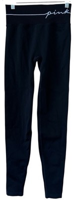 PINK Active Victoria's Secret Black Capri Leggings Size Small 24x25