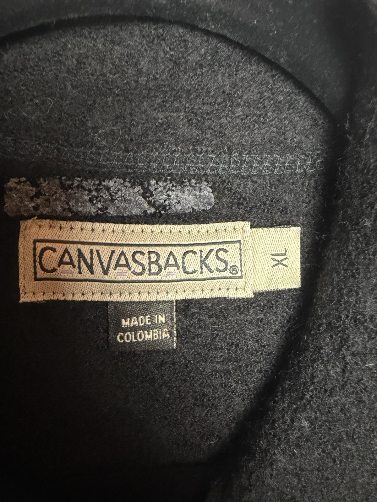 Canvas Backs Women's Wool Blend Patchwork Button … - image 4