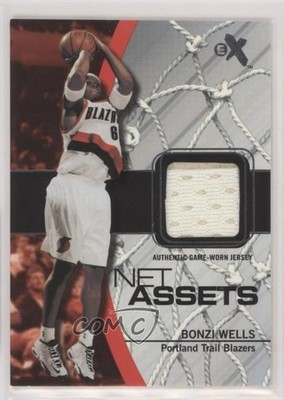 2003-04 Fleer E-X Net Assets Game Used Bonzi Wells #BW-NAJ 6o3