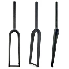 Carbon Gravel Road Bike Front Fork with Internal Cable Routing Flat Disc Brake