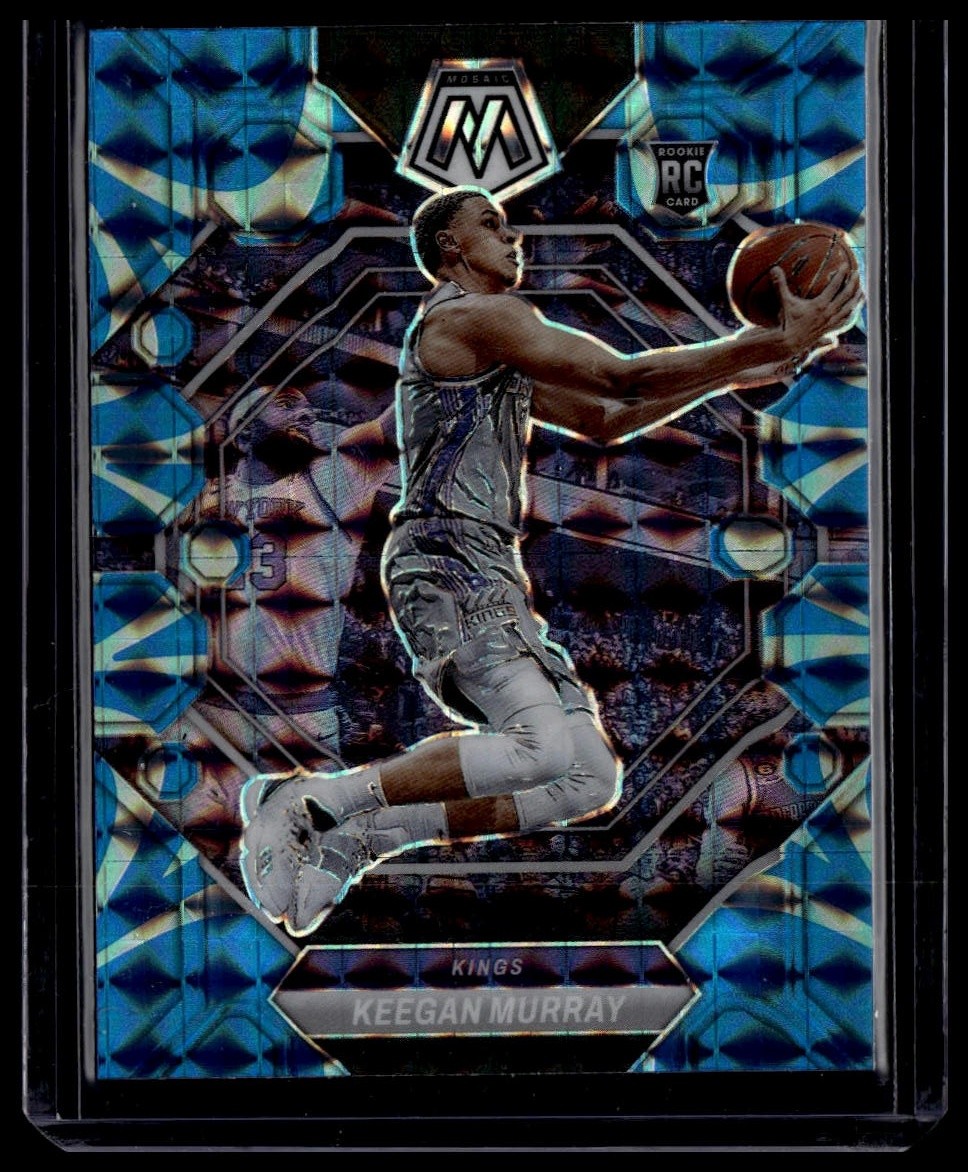 2022-23 Panini Mosaic #227 Keegan Murray Reactive Blue