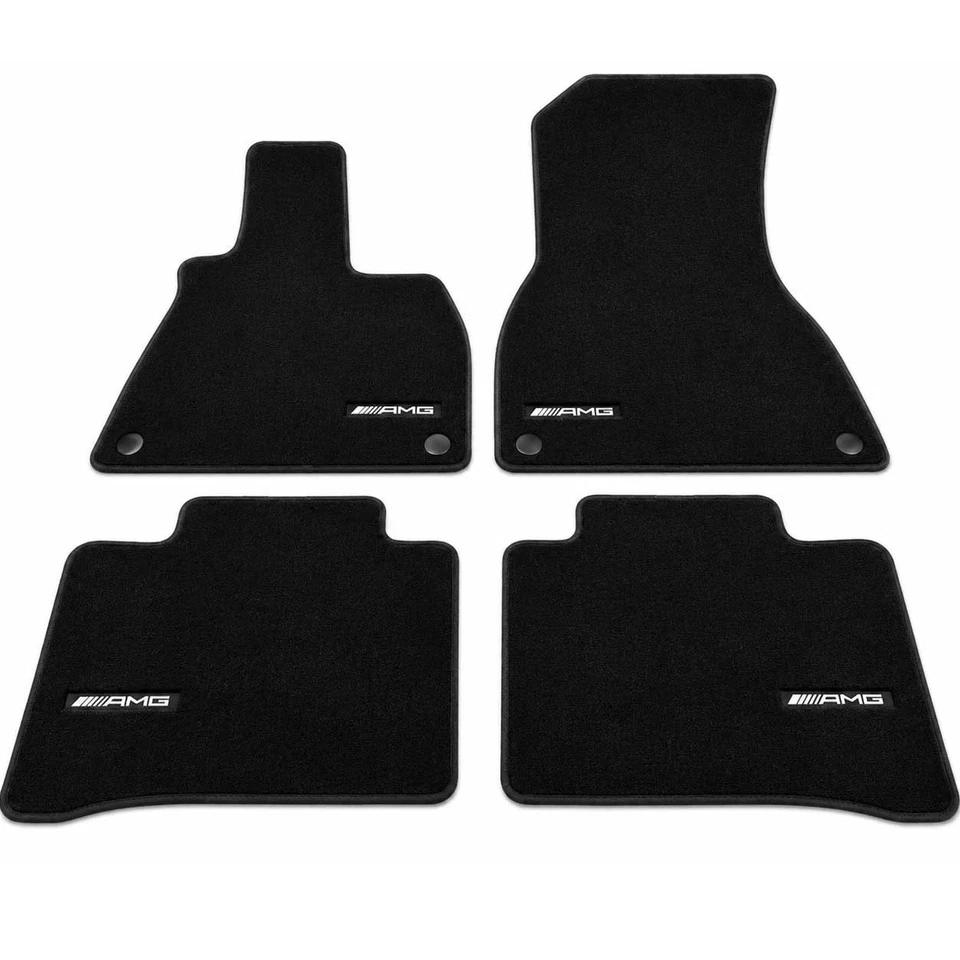 Original AMG Mercedes Fussmatten 4 Teilig Set EQS V297 297 "AMG" schwarz - Bild 1 von 4