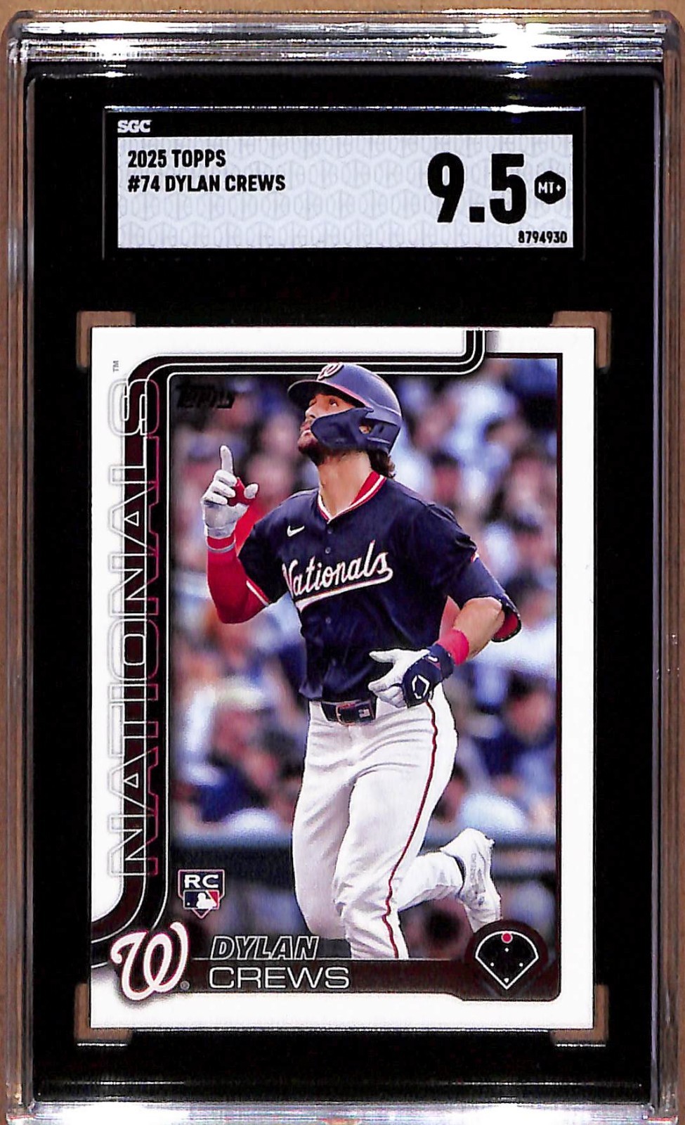 2025 Topps Series 1 - Dylan Crews #74 (RC) - SGC 9.5