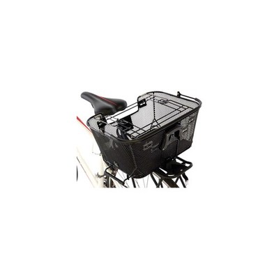 Axiom Pet Basket with Rack and Handlebar Mounts: Black