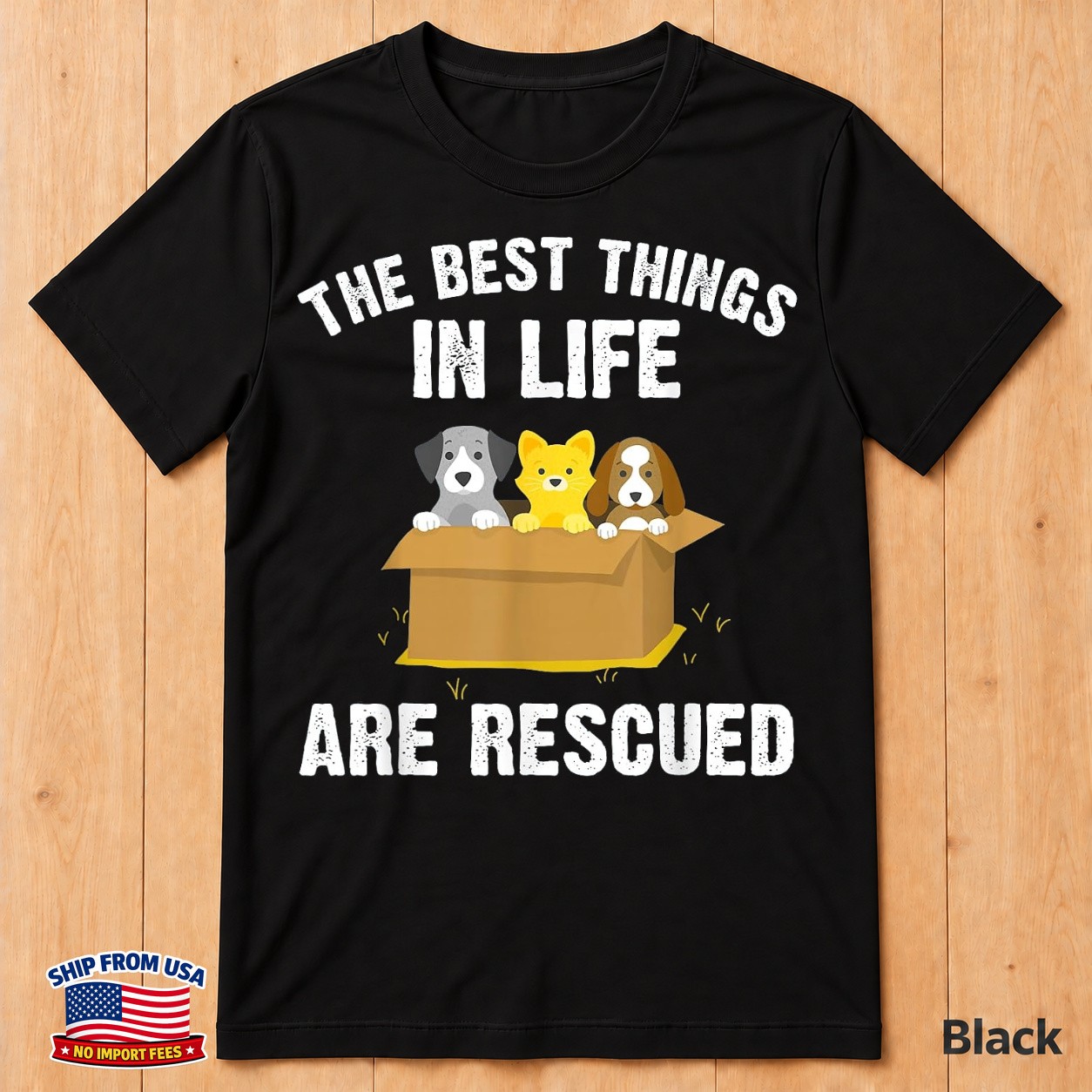 Cool Animal Rescue Art Gift for Animal Lovers, Men and Women T-shirt | eBay
