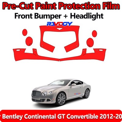  Front Bumper PPF Kit Film For Bentley Continental GT Convertible 2012-2015