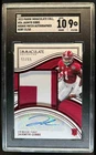 2023 Immaculate Collegiate Jahmyr Gibbs Rookie Patch Auto RC Ruby #51/65 SGC 9