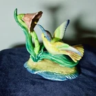 Vintage Stangl "Pottery Birds" Hummingbird Flower 5.5" Ceramic Figurine 3627