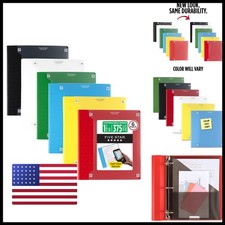 Five Star 1.5 Inch 3-Ring Binder D Ring 375 Sheet 6 Pack Assorted Colors