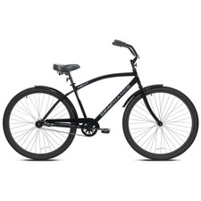 Men's 29" Seachange Classic Beach Cruiser Bike Steel Frame Comfort Ride, Black
