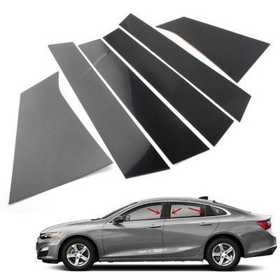 Door Pillar Posts Piano Moulding Trim Cover Kit Fit Chevrolet Malibu 2016-23 pr