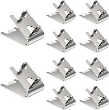 10 Pcs Refrigerator Shelf Clips Stainless Steel Freezer Shelf Clips for Cooler