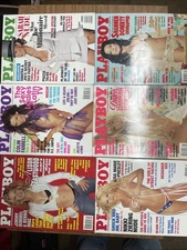 Playboy Magazine 2003 Lot Of 6. Feb, Mar, Jun, Jul, Nov, Dec. Centerfolds Intact