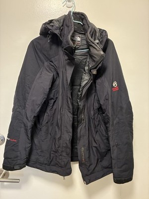 The North Face Summit Series Women s Black Hooded Down Puffer Zip Pockets M