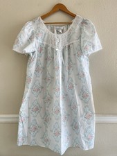 Vintage Miss Elaine Enchantmates Nightgown 2X Floral Lace Cottagecore Coquette