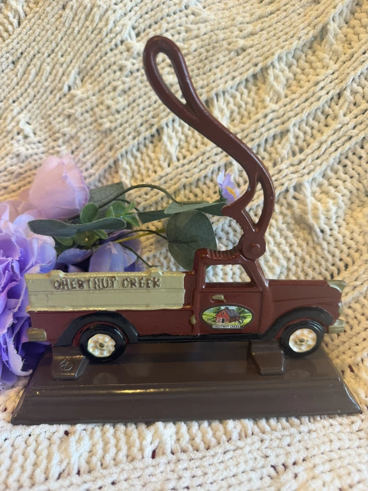 Chestnut Creek Cast Iron Farm Truck Nut Cracker 7.5” Vintage Kitchen Decor - Image 2 of 4