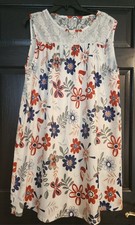 New Womans Cool Summer Dress 3X Floral Print Sleeveless Lightweight 10239 / 17