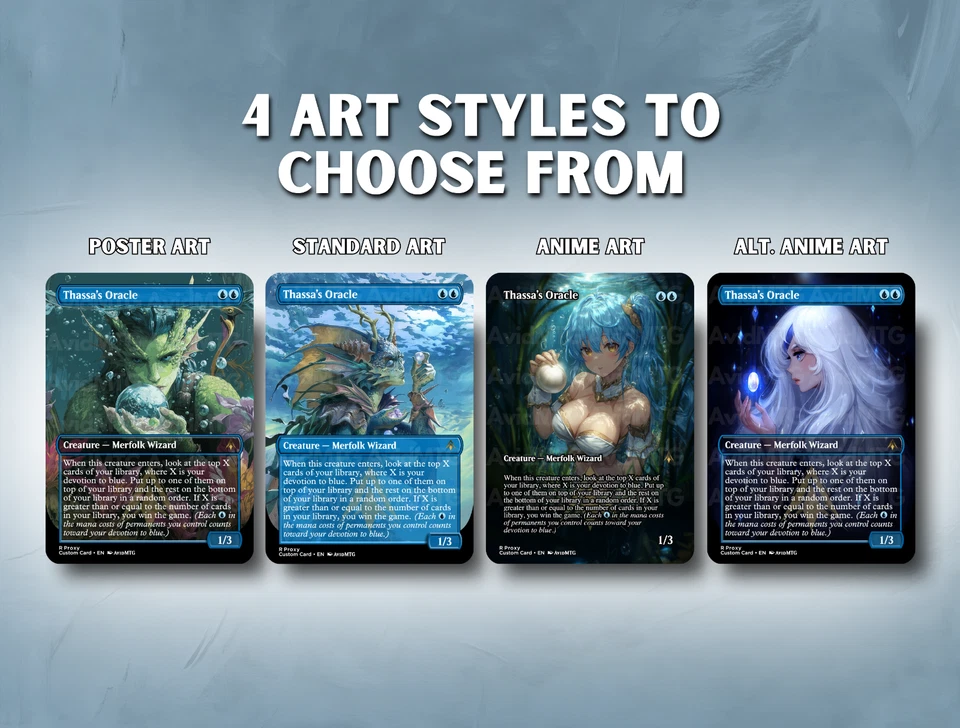 Thassa's Oracle  - Custom Magic: The Gathering Card - Image 2 of 4