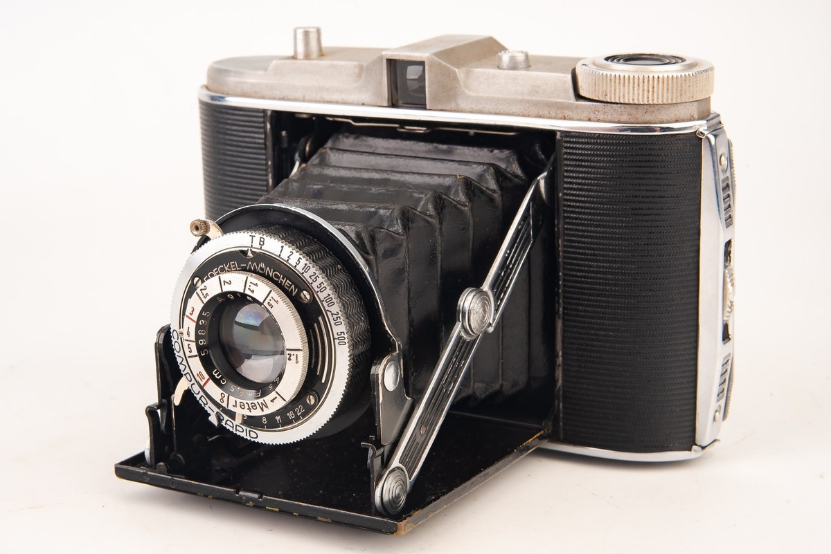 Agfa Isolette Jsolette Folding 6x6 120 Roll Film Camera w Apotar