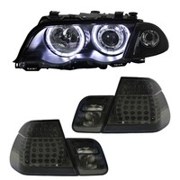 "\"Bundle 3\" Scheinwerfer Angel Eyes + LED RüCkleuchten FüR BMW E46 Limo Bj. 98-01"