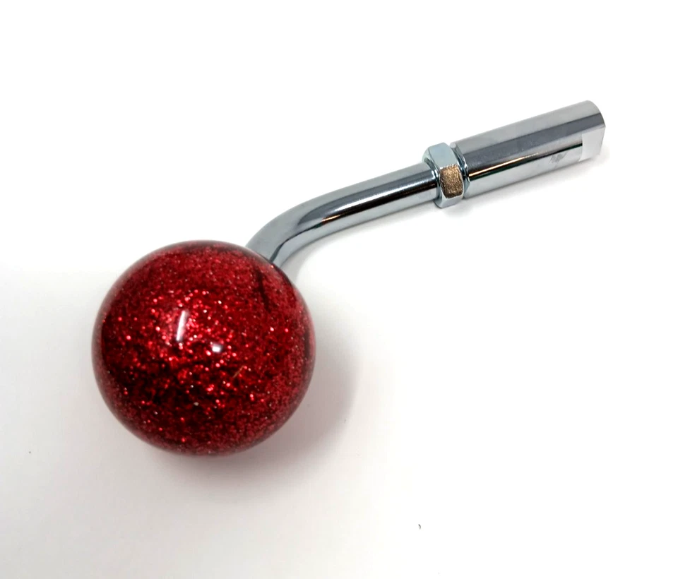 Perilla de cambio semi camión remolino bola escamas de metal rojo Kenworth Peterbilt. 1/2 - 13 Foto 3 de 4