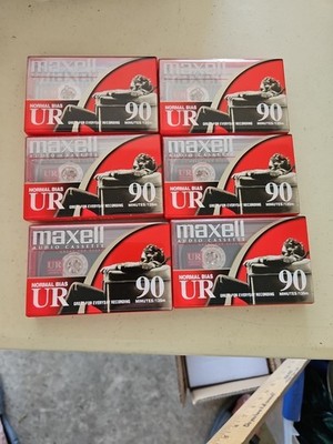 Lot Of 6 Maxell - Maxell UR 90 (Cassette Normal BIAS) New Sealed