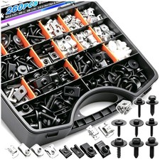 Universal 260PCS U-Nut Clips  Bolts Kit for Cars