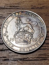 1902 King Edward VII One Shilling – Very High Grade – Superb Detail
