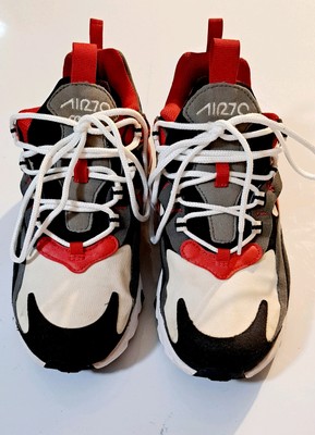 Nike Air Max 270 React GS Black & Red & Grey Running Shoes Sz 6Y BQ0103 011