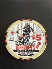 Jeton de casino de 5 $ Mahoney’s Silver Nugget Hard 8 Las Vegas 1997 Ltd 1000 !