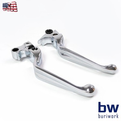 Chrome Hand Levers For Harley Hand Contro Brake Lever + Clutch Lever Replacement
