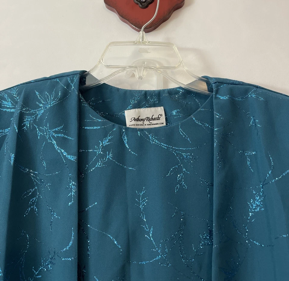 Blusa, chaqueta y falda formal verde Anthony Richards para mujer 18! A4077 Foto 4 de 4