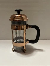 Copper Tone Starbucks & Pyrex French Coffee Press 12oz