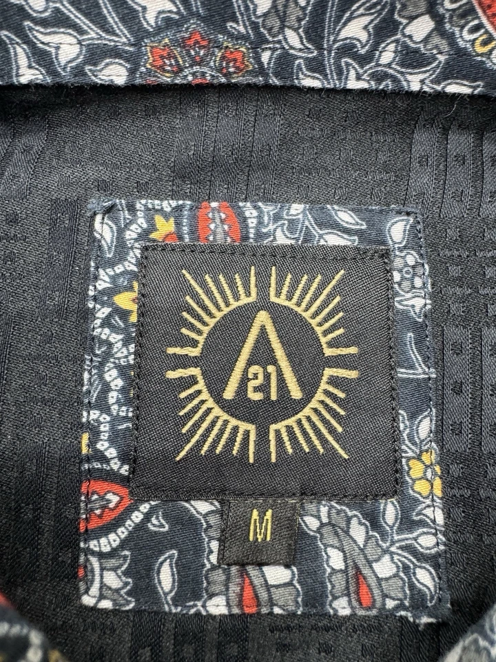 Рубашка мужская Ashton 21 средняя черная жаккардовая атласная с откидными манжетами роскошная клубная одежда шелковистая - Изображение 3 из 4