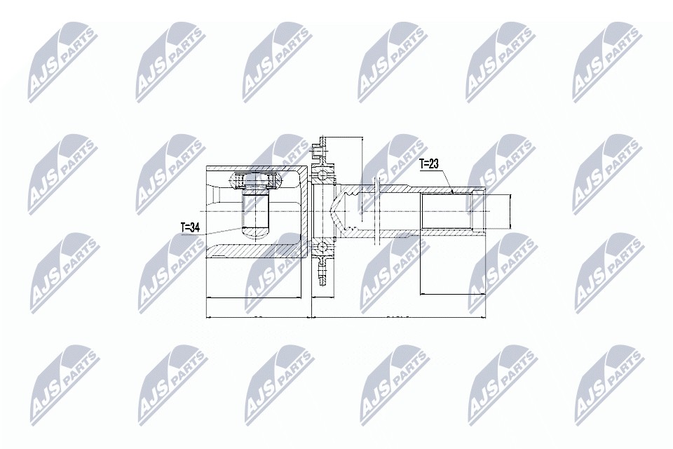 ✅Fits NTY NPW-VW-026 INNER CV JOINT  ⭐UK Seller⭐